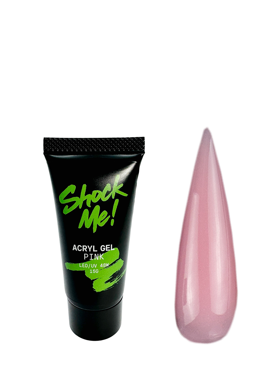 Акригель для наращивания и моделирования ногтей Pink